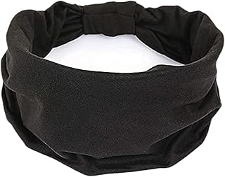 the style sutra Wide Stretchy Headband Soft Headwear Hair Band for Women Men Running Cycling Black-picture-39