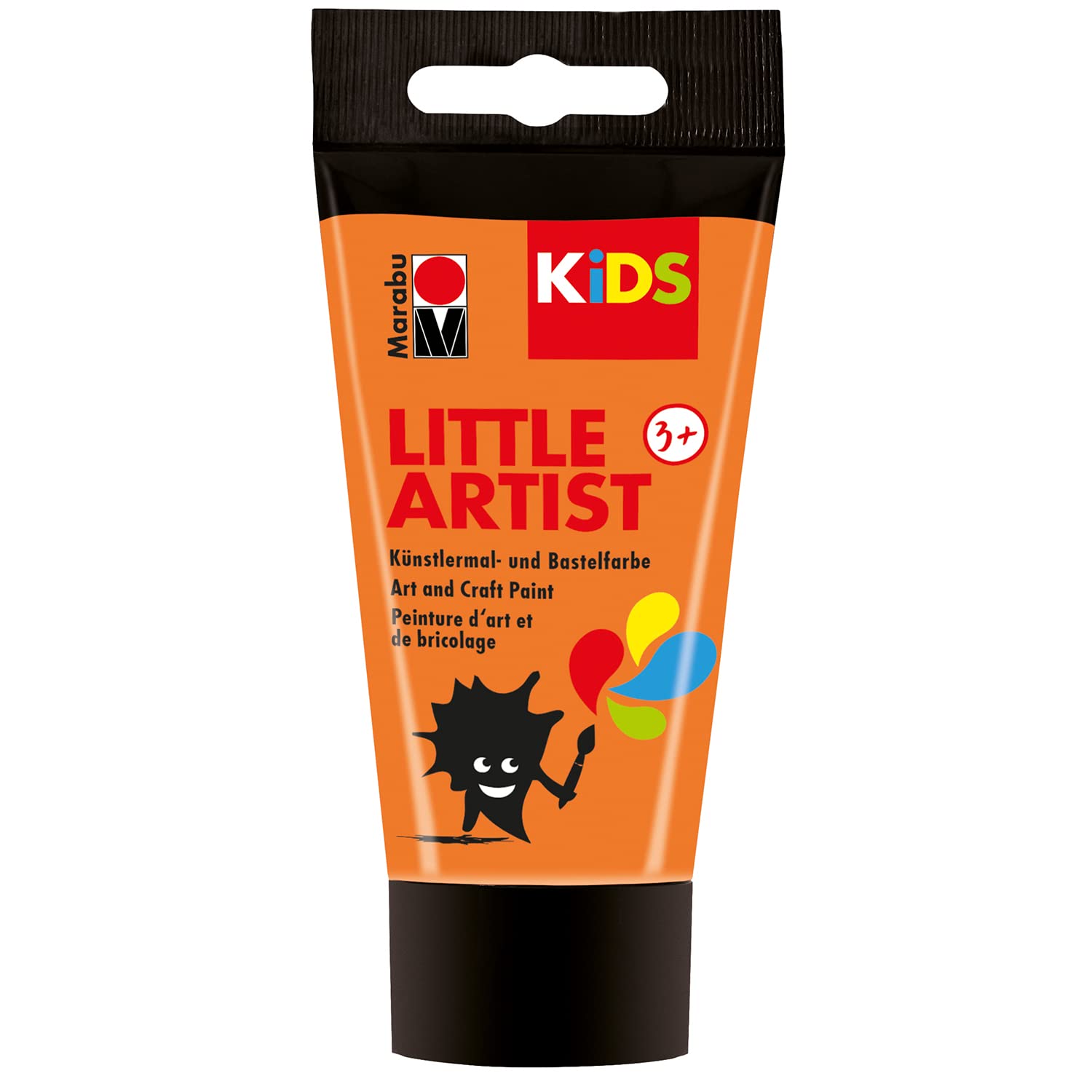 Marabu KiDS Lot De 6 Peintures Au Doigt 35ml - Couleurs Vives, Végétalien Et Sans Paraben