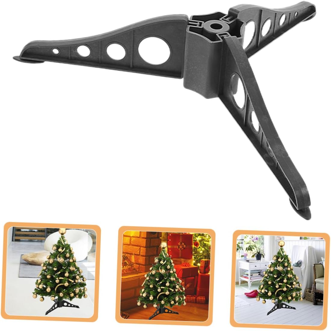 15pcs Christmas Tree Base Stand Sturdy Abs Material Easy Assembly Perfect for 120-150cm Trees