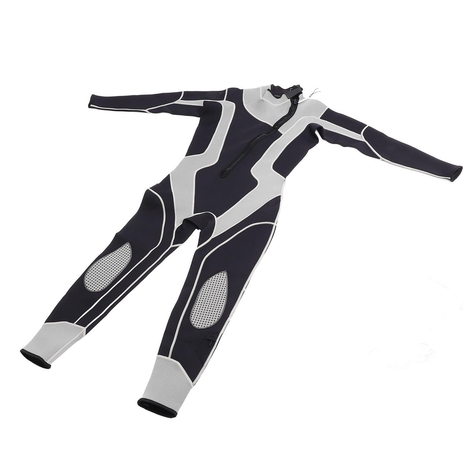 Traje de Buceo de Cuerpo Completo, Rodilleras, Neopreno Ligero, Bloque de Color, Traje de Neopreno de una Pieza, Cremallera Frontal Transpirable para Surfear