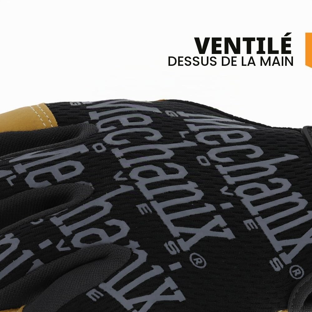 Mechanix Wear - Material4X Original Gants (X-Large, Noir/Marron)