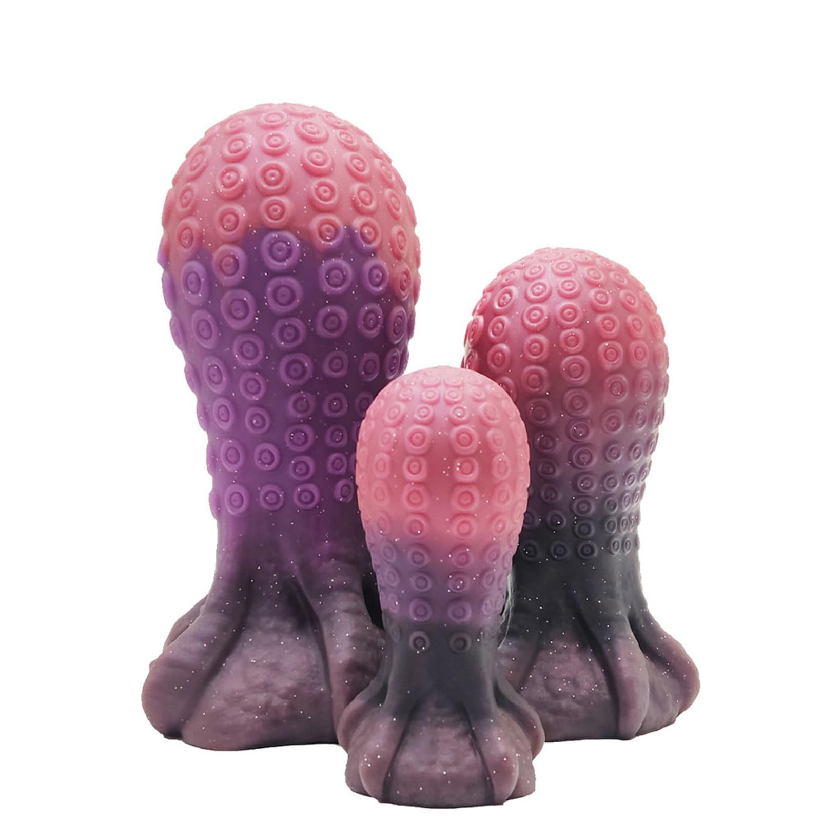 Enorme Plug Anale Polpo Tentacolo Silicone Perle Anali Grande Plug Anale Grande Diametro Spesso Dilatatore Anale Dildo Anale Giocattoli Sessuali for Uomini Donne(L)