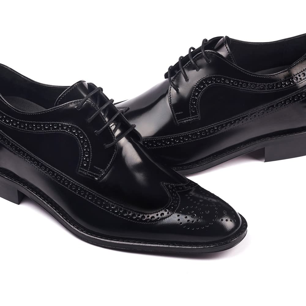 Scarpe con Rialzo da Uomo Che Aumentano l’Altezza Fino a 7 cm. Fabbricate in Pelle. Modello London