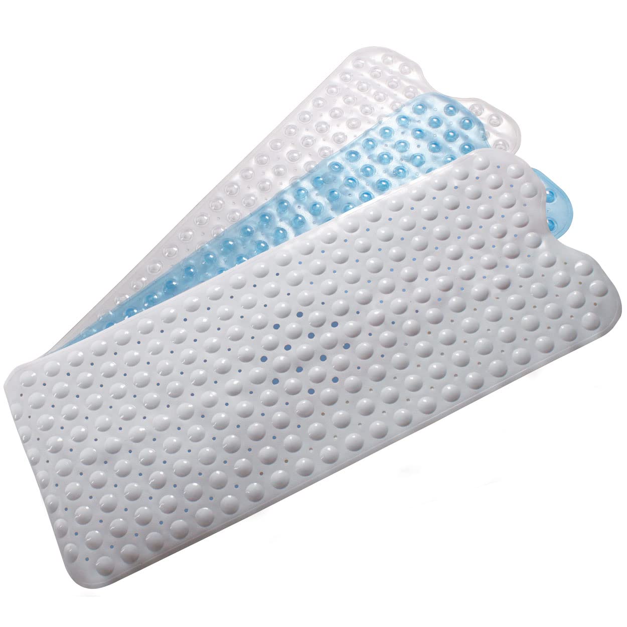 Bath Mat With Suction GripMachine Washable & Mould ResistantFull-Length Non-Slip Mat98X39Cm from B&Q