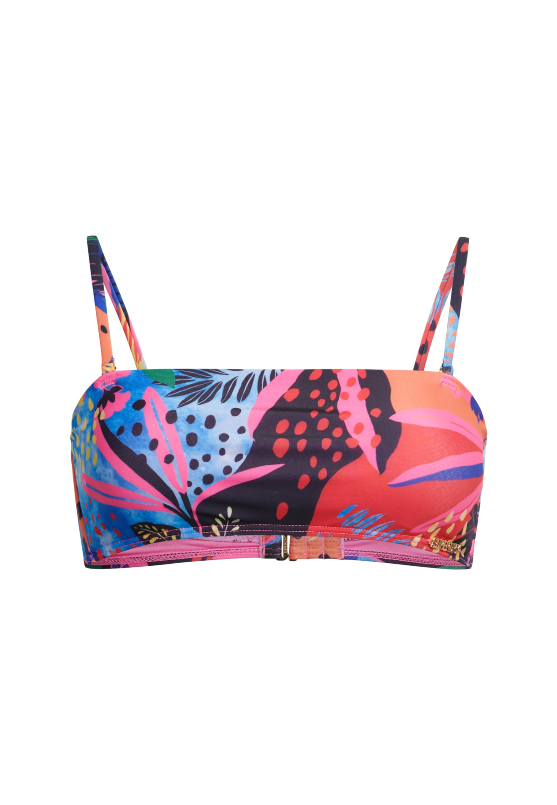 Superdry Bandeau-Bikinioberteil Mehrfarbiges tropisches Bandeau-Bikinioberteil