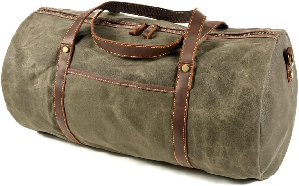 Retro foldable travel bag portable large-capacity fitness bag large-capacity casual outdoor shoulder bag image 3