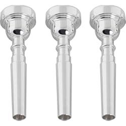 Trompeta Para Porra Missmore Boquilla de trompeta 3C 5C 7C Accesorio de instrumento de tamaño-3 Pack Plata