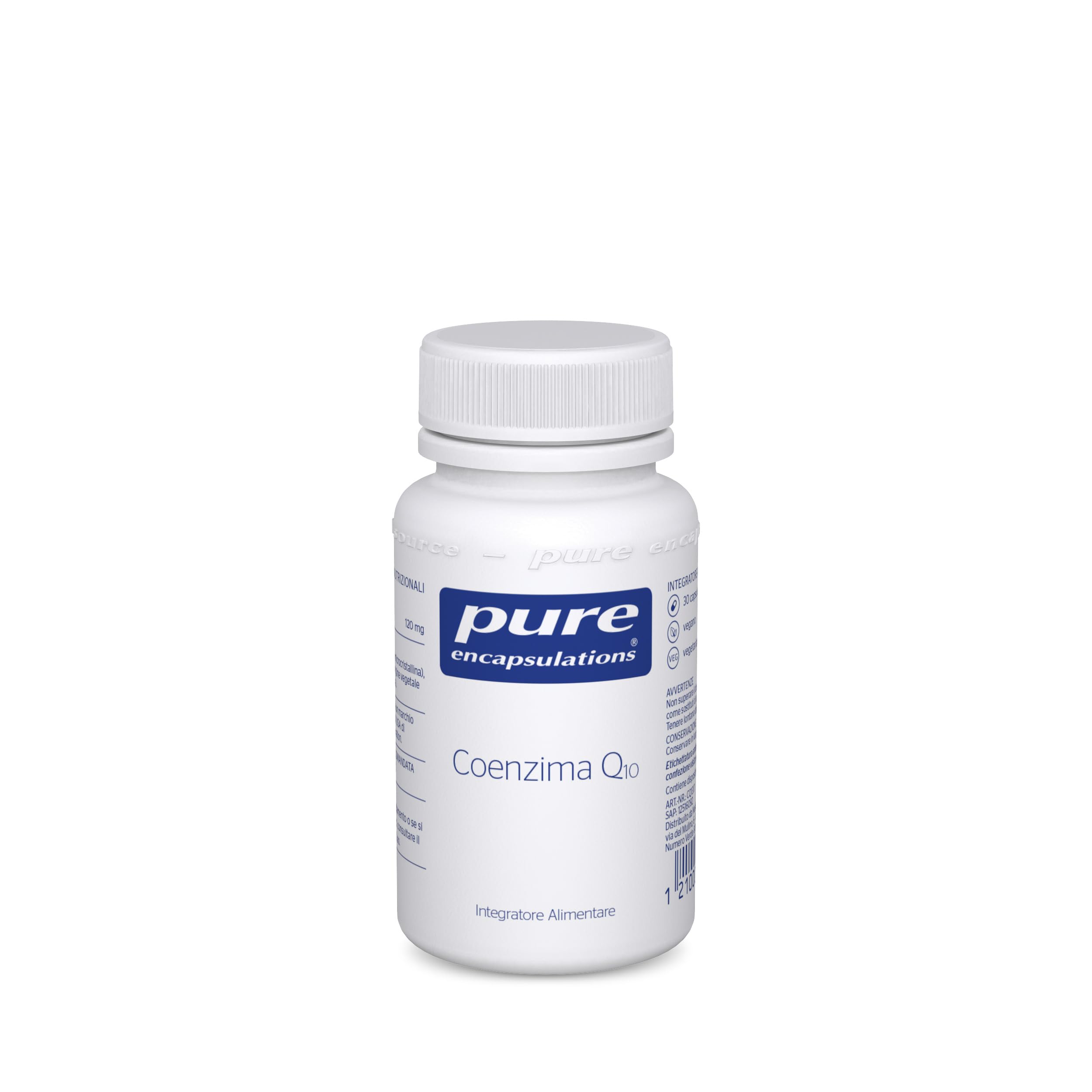 Pure Encapsulations - Coenzima Q10 120 mg – Integratore di CoQ10 in Capsule Vegetali Ipoallergeniche – Cuore e Energia – 30 Capsule