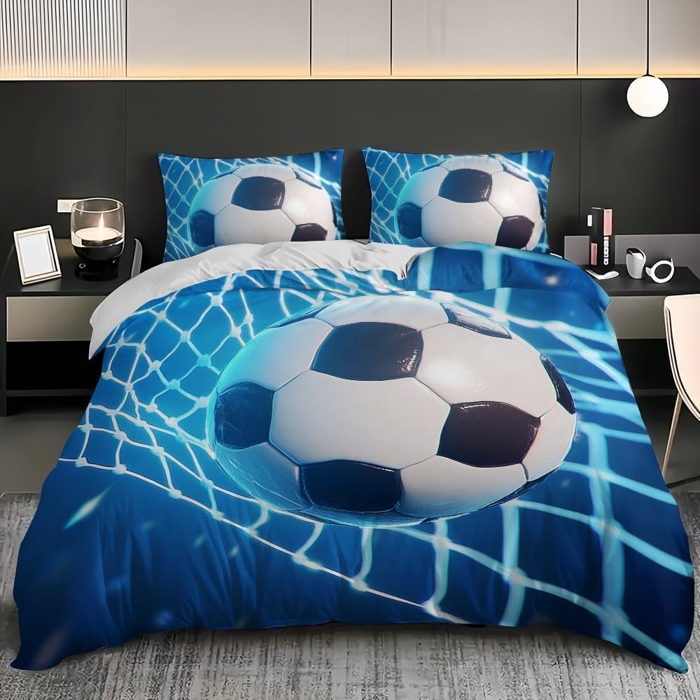 Housse de couette 160x200 football américain, le cadeau idéal pour parure de lit enfant