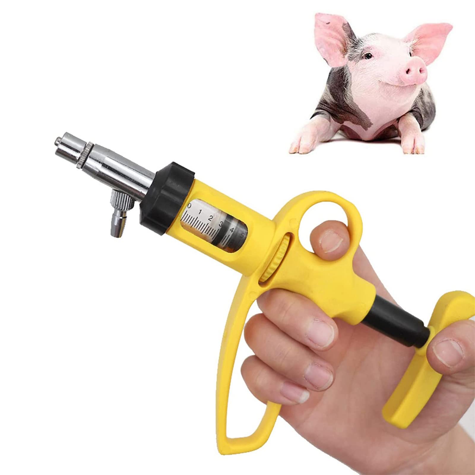 Buy 5ml Livestock Injector, Adjustable Veterinary Continuous Syringe