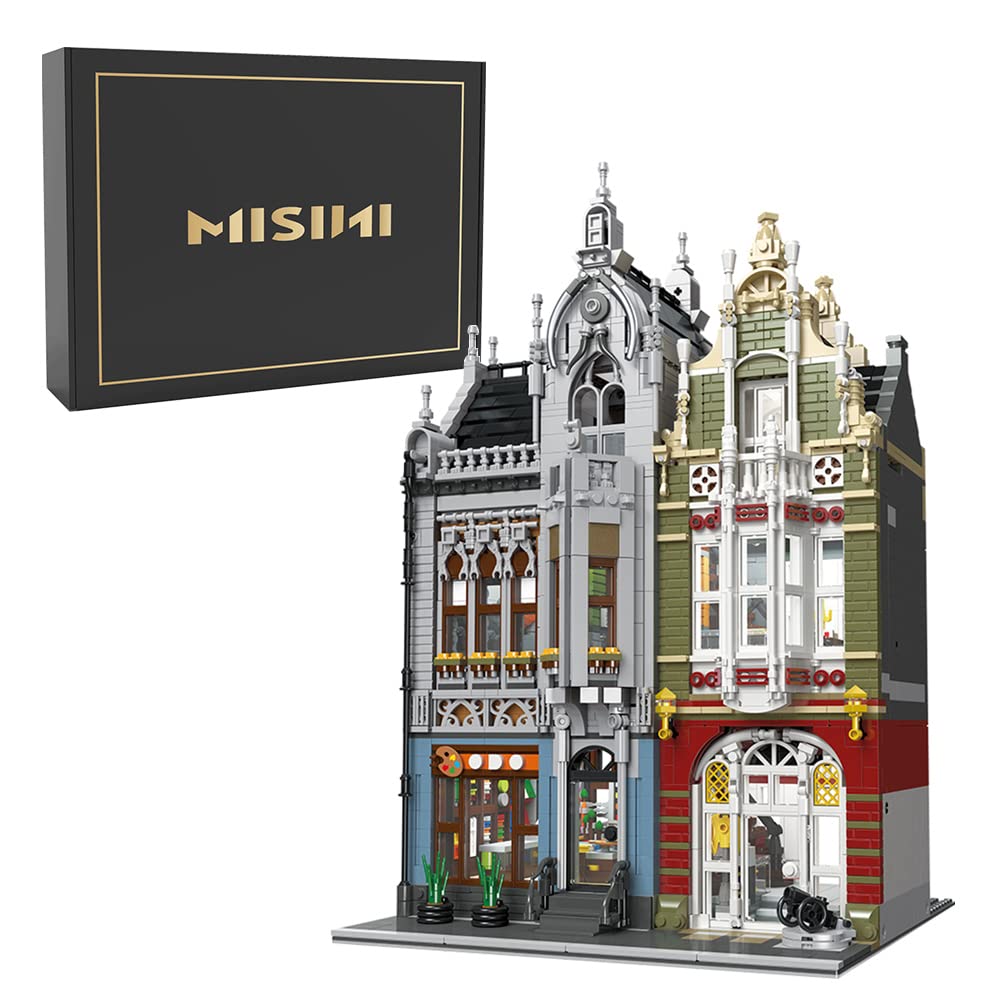 MISINI 89125 Modular Museum Building Blocks, 3450 Pieces MOC Building Set for Adults and Teens, Creative Military House Collection Toy Gift