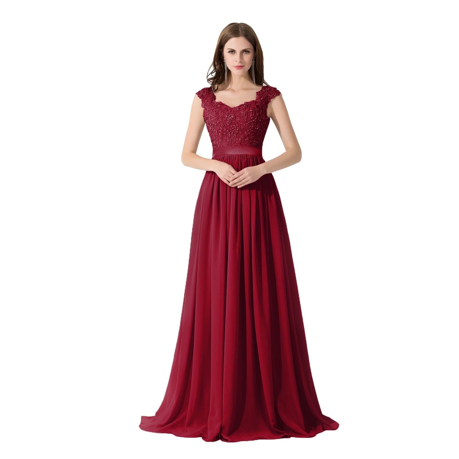 burgundy midi dress for wedding Elegant Burgundy Floral Midi Dress for Women main image 1