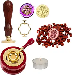 Sinete Completo com acessórios Para Lacre De Cera (Cobre)