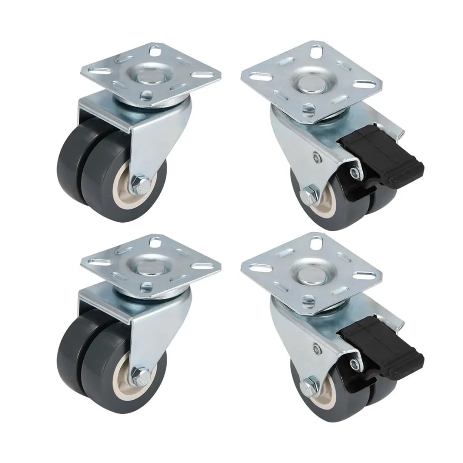 50-mm-Lenkrollen Mit Bremse, Kompatibel Mit Universal