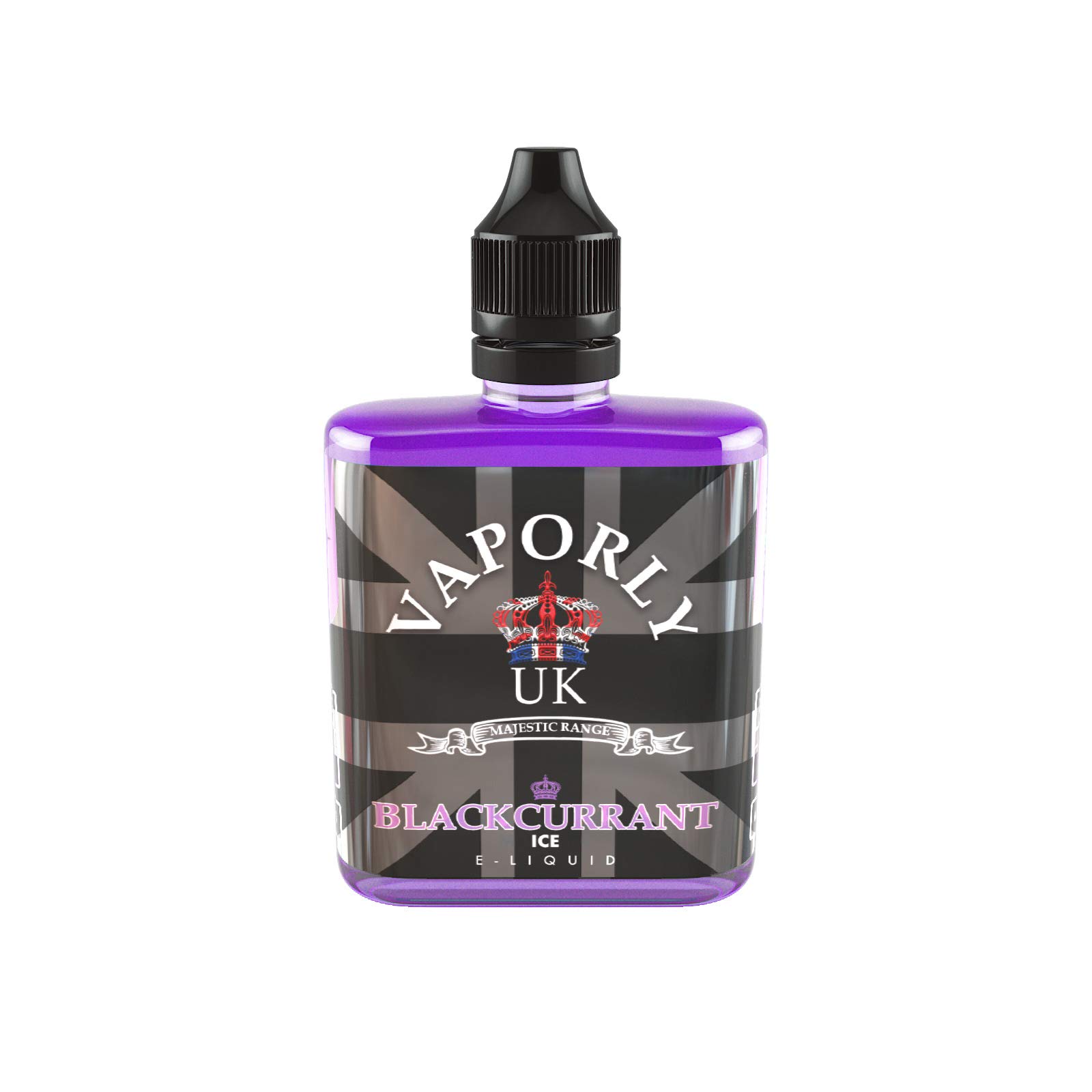 Black Ice (Blackcurrant Ice) e-Liquid 50ml Vape Pen e-Cigarette Juice Menthol Flavour Max VG 80:20 NO Nicotine 0mg