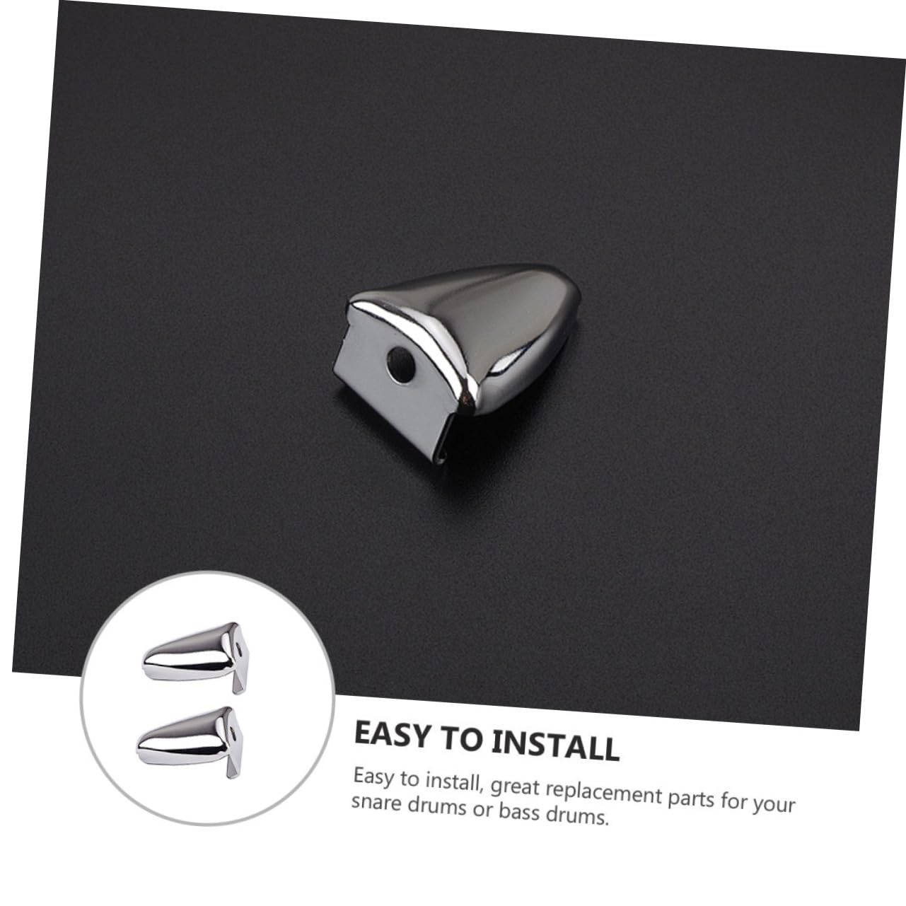 GOOHOCHY 2Pcs Metal Bass Drum Claw Hook Durable Drum Replacement Hook for Percussion Accessories Drum Mount Kit Compatible with Various Drum