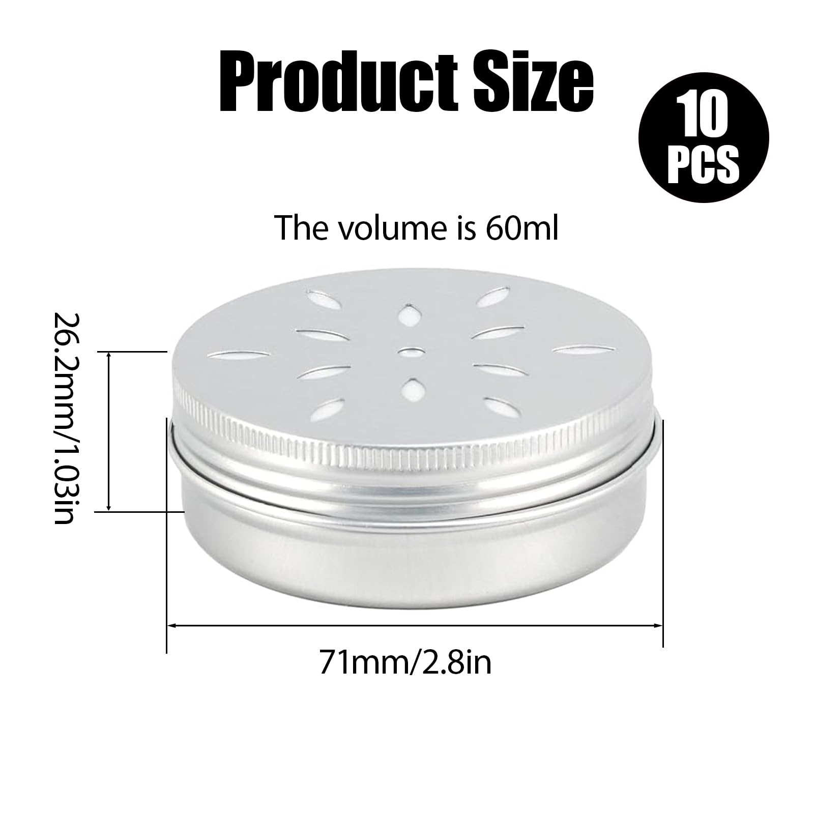 10 Pièces Récipients en Aluminium pour Parfum de Chien, Canettes Chiens en Aluminium avec Ventilation, Boîtes de Parfum Chien, Facile à Nettoyer et Réutilisable pour une Utilisation Quotidienne