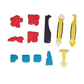 Sealing Caulking Tool, Scraper Plate Kit Heat Resistance Waterproof for Removing Residual Glue for Self-Sealing and Caulking for Repairing Gaps