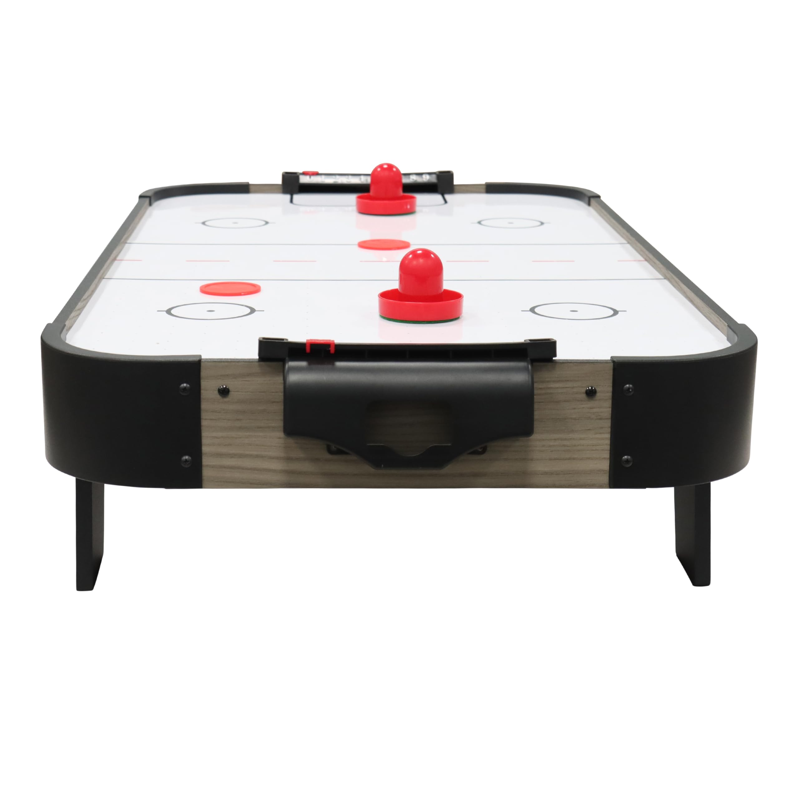 Cougar Mini Table De Air Hockey, 3Ft, Chêne/Grise | Table D' Air Hockey avec Accessoires (Palets Et Poussoirs) | pour Tous Les âges - Moteur Électrique 12 V | Dimensions : 92 X 51,5 X 25 Cm