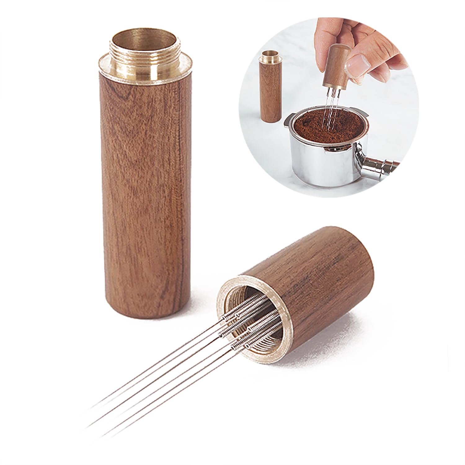 Espresso Coffee Stirrer, Espresso Distribution Tools, Tool Espresso Coffee Distributor 6 Needles Coffee Stirrers