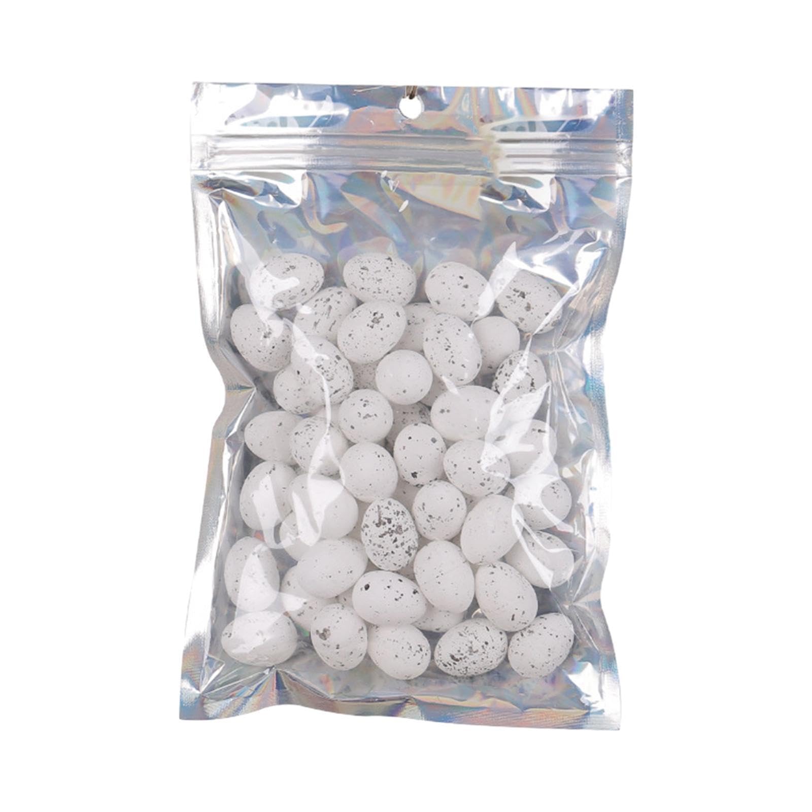 TWISAXC Ornate Artificial Bird Egg Decor Festive For Easter Celebrations Which Is Lightweight And Durable And Can Be Reused For Long Time. Artificial Bird Egg, white, 2x2.5cm