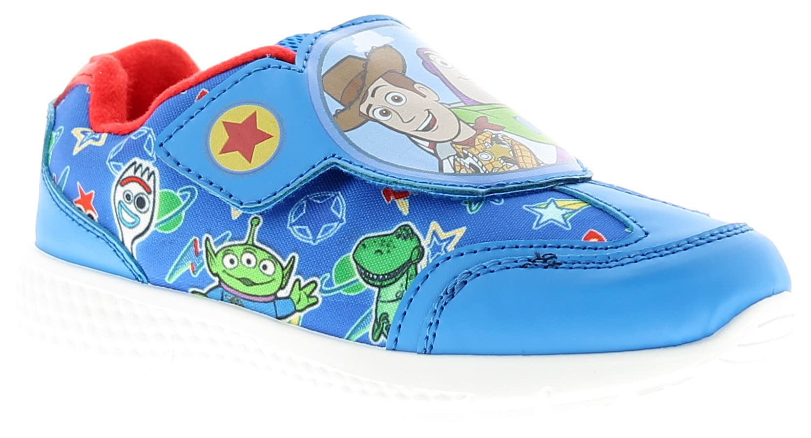 Boys Official Disney Toy Story Woody Buzz Easy Fasten Trainer