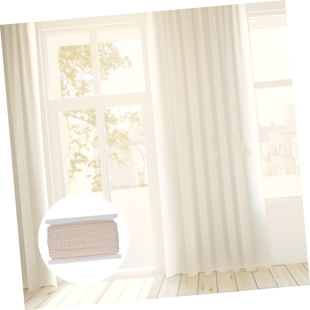 ARTIBETTER 2 Cinta de Encaje de Algodón de Yards Ribete Decorativo para Manualidades Cortinas y Ropa Material para Diy y Decoración