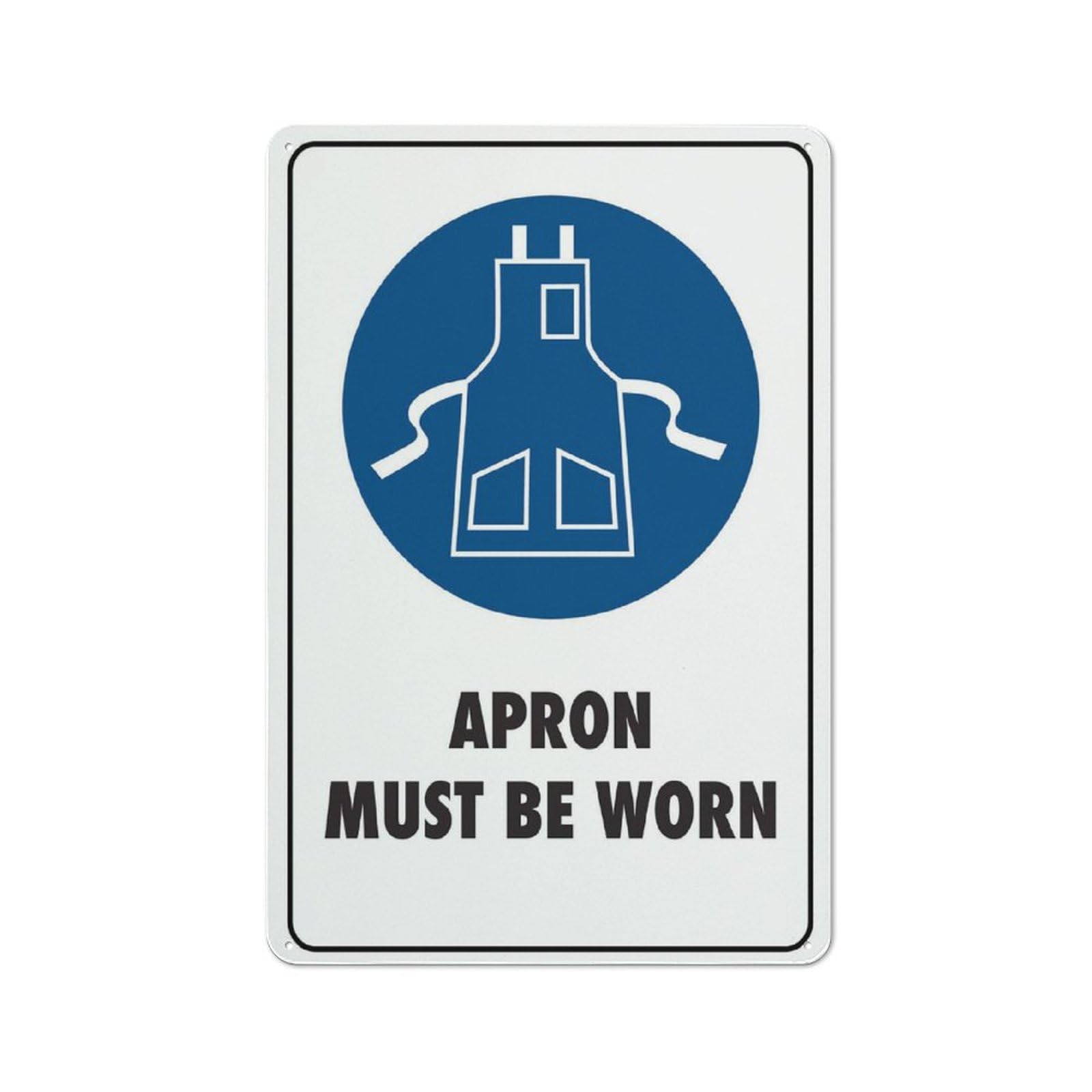 Apron Must Be Worn Sign 8"X12" Rust Free Aluminum Signs Outdoor, Metal Tin Sign For Home, Business, Yard