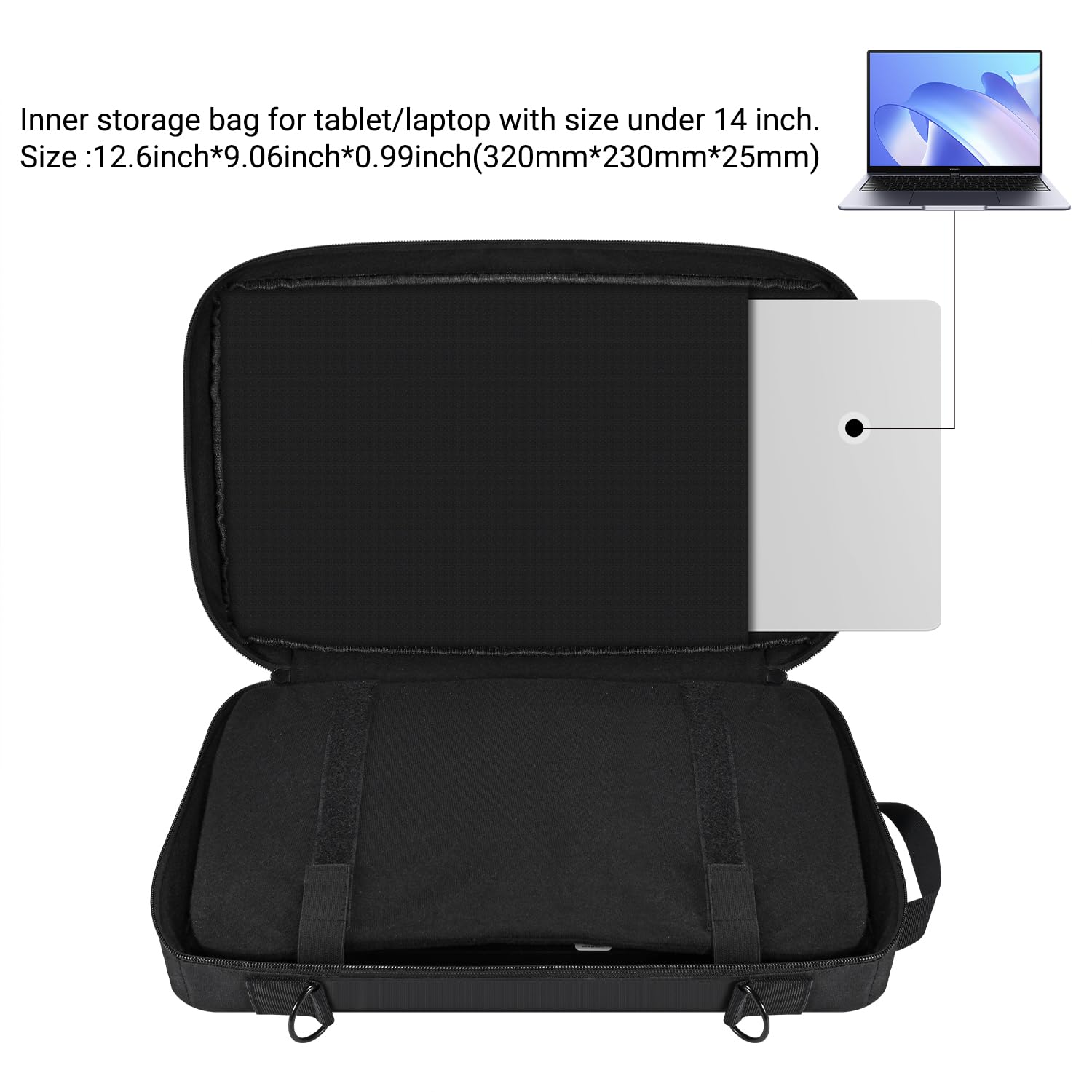 Borsa da viaggio per DJ AlphaTheta DDJ-FLX2, custodia per Pioneer DDJ FLX2/DDJ-200/DDJ-WeGO4, custodia protettiva portatile per Hercules Inpulse 200/Inpulse200 MK2-38,5 x 24,5 x 6,5 cm