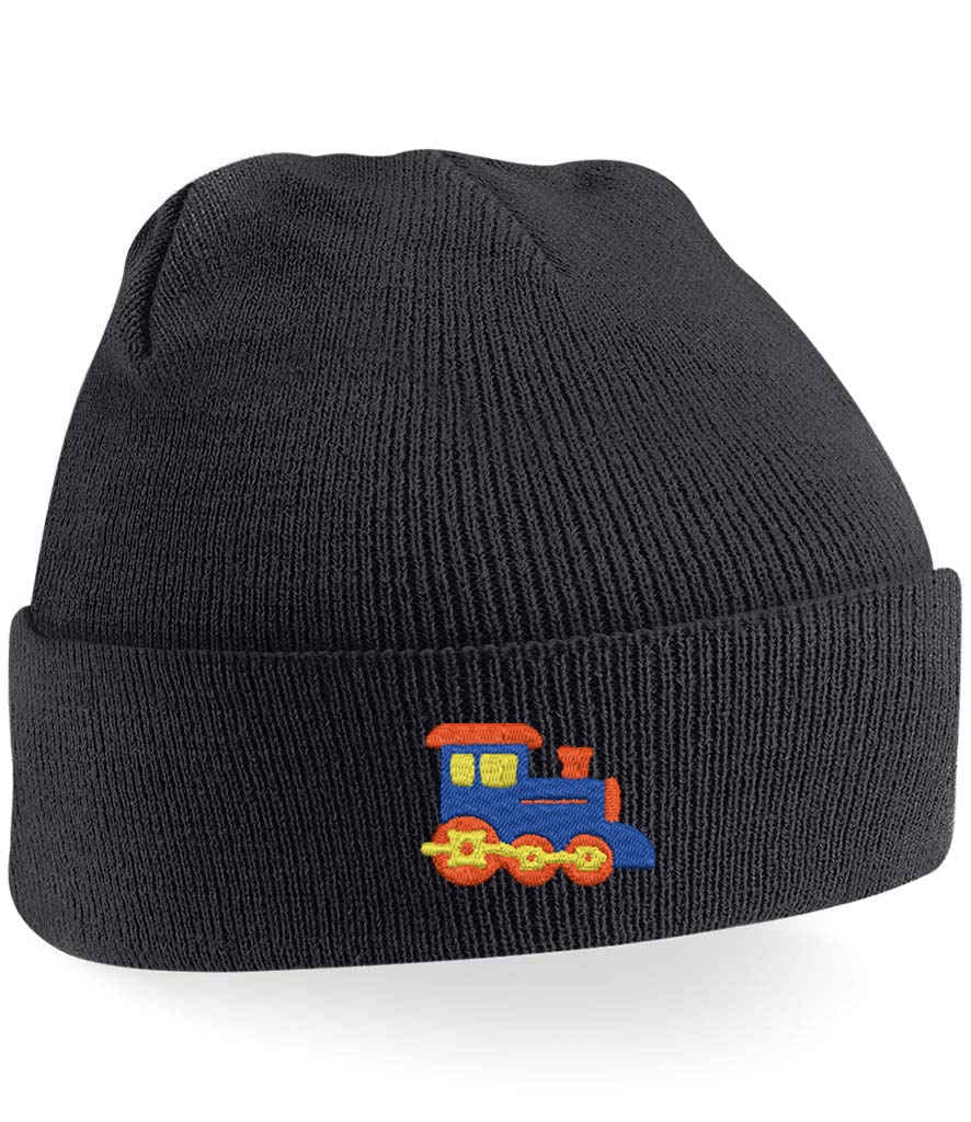Adults Train Beanie Hat (Black)
