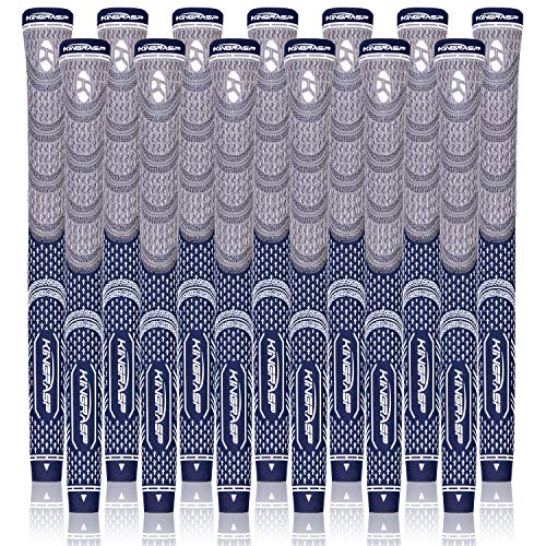 KINGRASP Multi Compound Golf Grips,Golf Club Grips midsize Standard Size,13 Grips Set,6 Colors