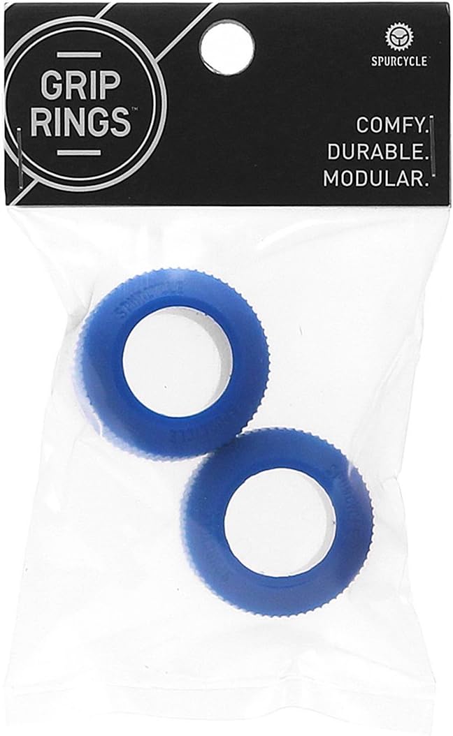 Spurcycle Grip Ring Spares (Pack of 2), Blue Bike Grips