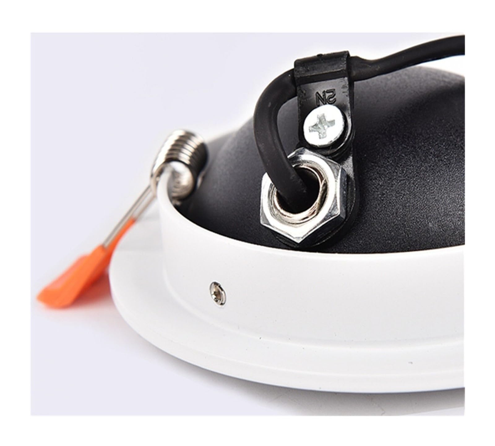 Zintegrowana okrągła dioda LED z możliwością ściemniania czarny/biały