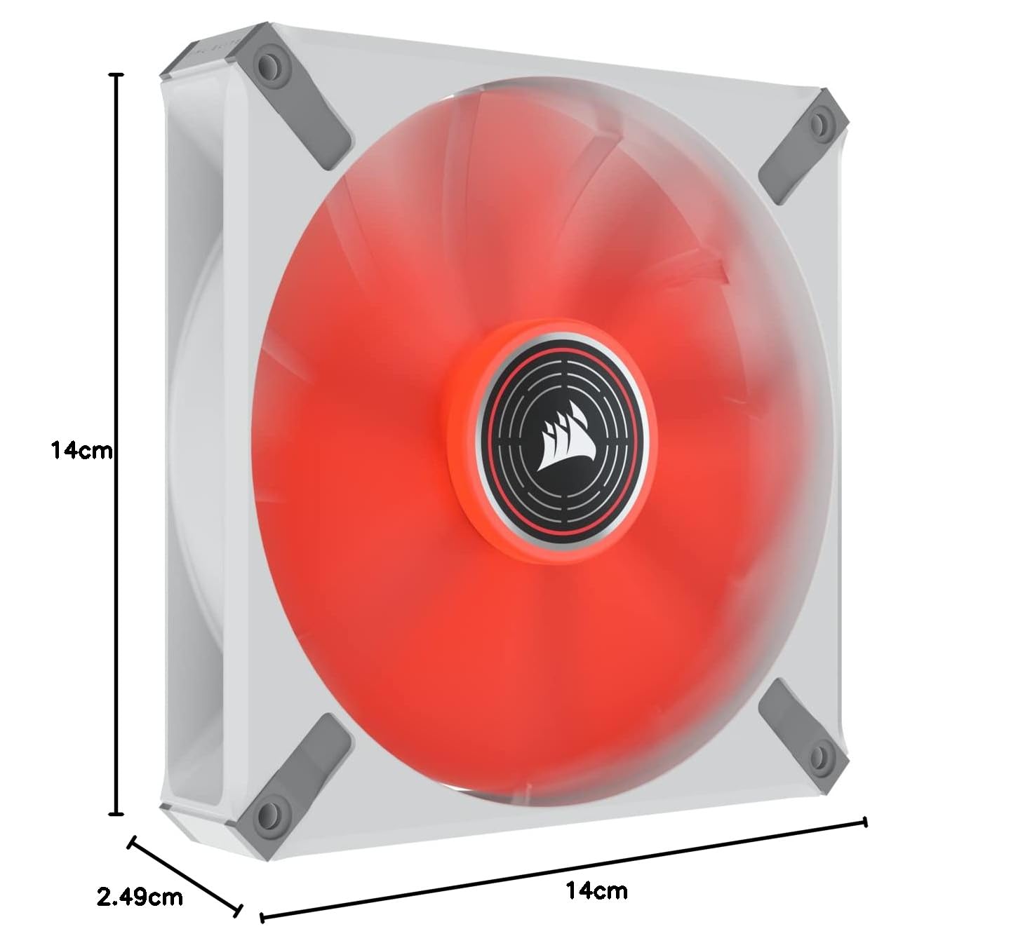 CORSAIR ML140 LED ELITE ブルー 2個セット ML140 LED ELITE Blue Premium 140mm PWM Magnetic Levitation Fan