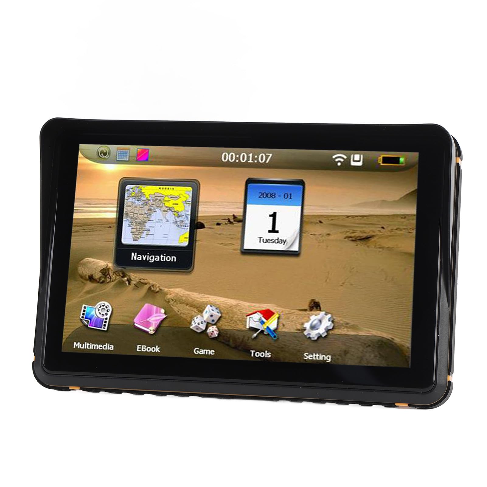 Motorcycle GPS GPS 7 Pollici Touchscreen Route Pianificazione del Dispositivo di Navigazione per Auto con Navigazione Vocale, Direzioni in Tempo Reale, Annunci per il Nome