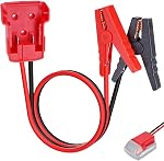 Jumper Cables avec adaptateur compatible avec Milwaukee M18 18V Démarreur de saut à batterie, 12AWG 2FT/0,6M fil de silicone, câble de booster automobile pour sauter voiture de démarrage utilisant la batterie d'outil