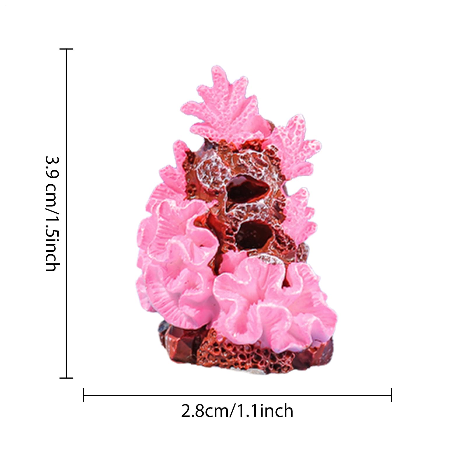 Corail Artificiel pour Aquarium | Minuscules Ornements en Corail – Décoration paysagère pour Aquarium, Bureau, Terrarium d'animaux et