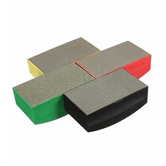 Winti Resin Sanding Block Pad Diamond Hand Pad Marble Concrete Polishing Brown