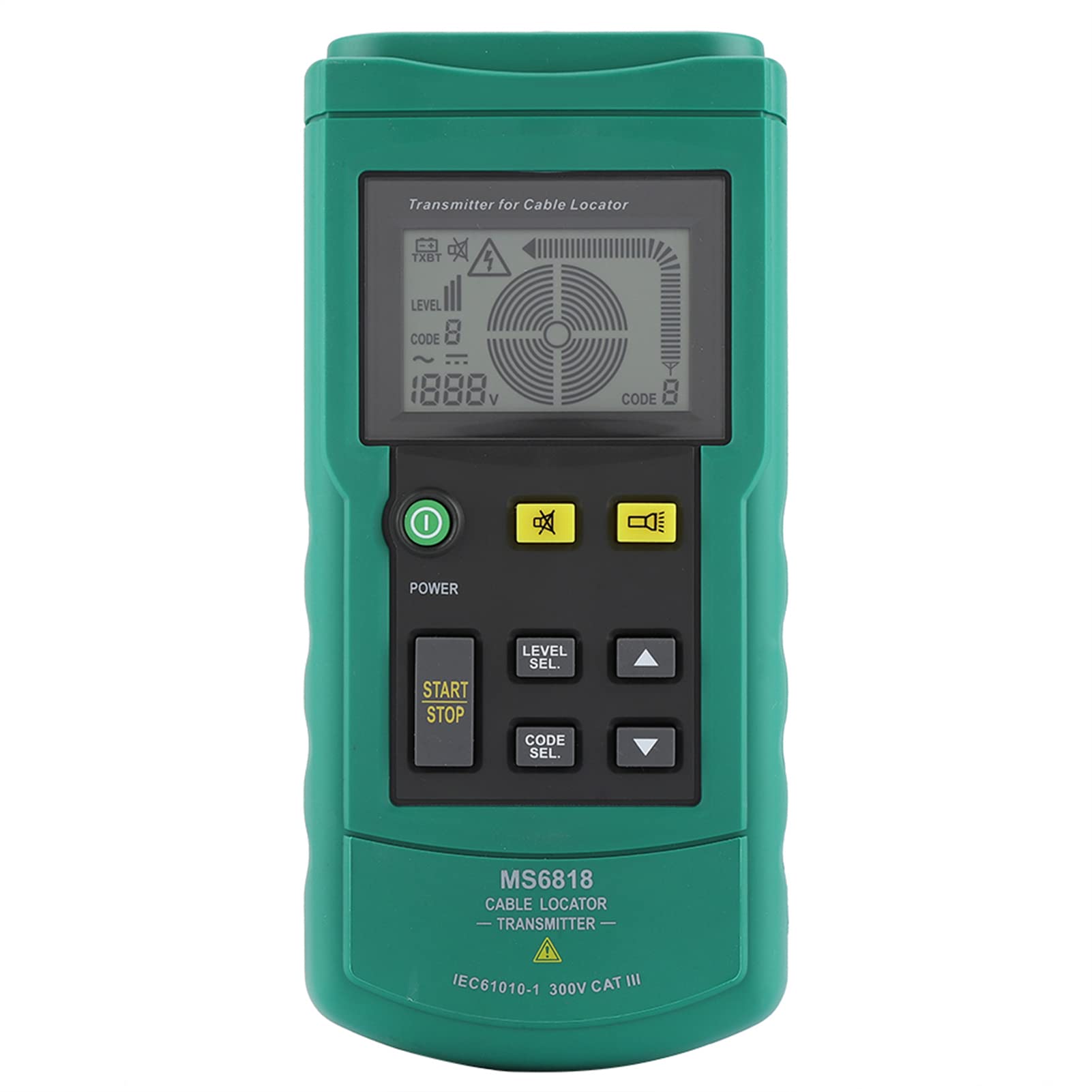 Kabeldetektor MS6818 mit Metallrohr Ortungsgerät für Elektrokabel 12-400V AC DC Spannungsprüfer