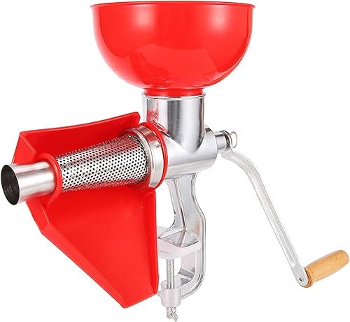 Exprimidor de tomate de aluminio, prensa de tomate grande, prensa manual de tomate, fácil exprimido, se puede utilizar para filtrar tomates, limones