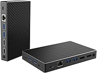 Vista 1 de Mini PC HIGOLEPC, Celeron Intel J4125 Mini Computadoras 8GB DDR4 128GB eMMC sin ventilador Mini PC Soporte Dual HDMI 4K, WiFi 6.0, BT 5.2