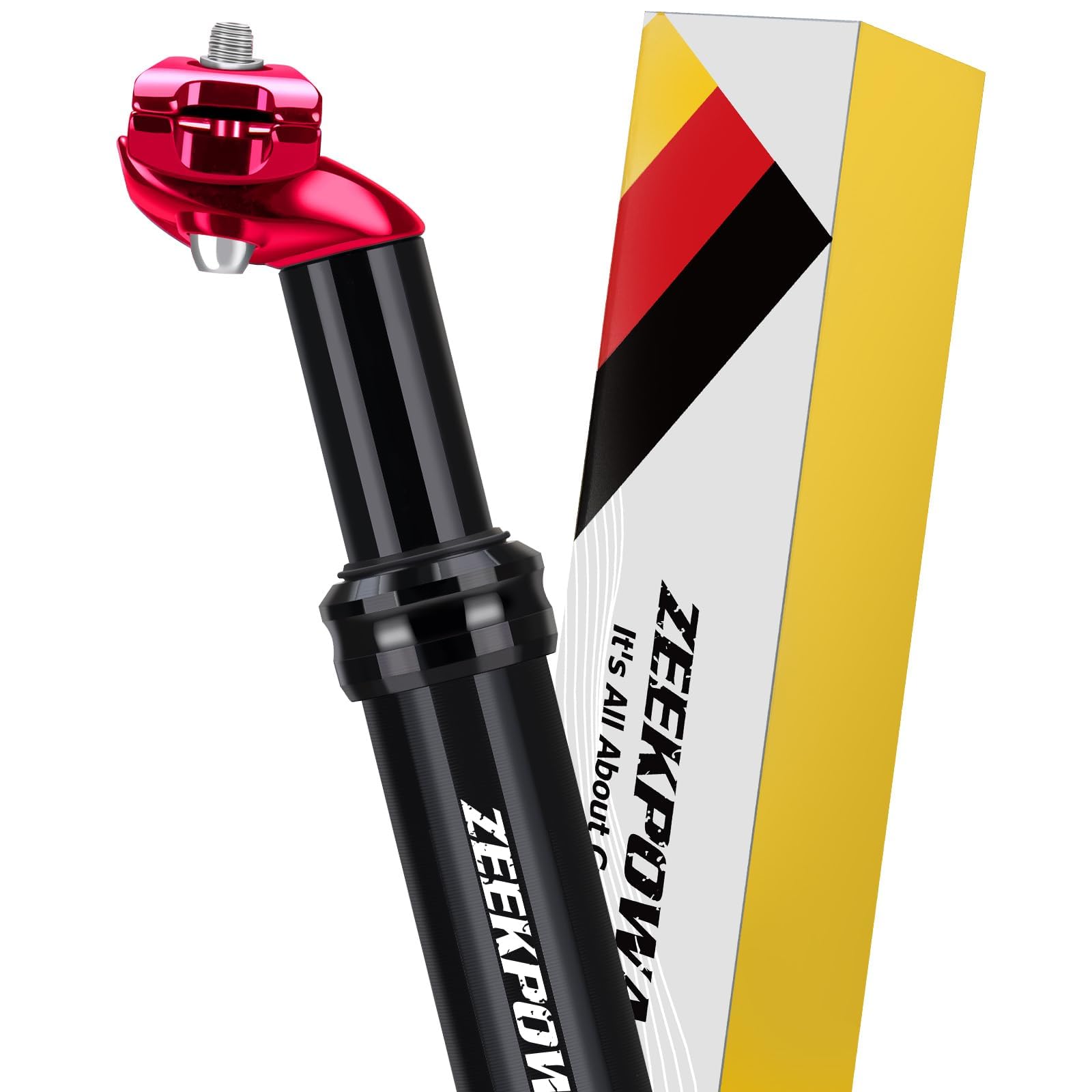 Bicycle Seatpost, Spring-Loaded for 31.6 x 350 mm, Spring Spring Seatpost, Aluminium Alloy for MTB, Road Bike, BMX, eBike