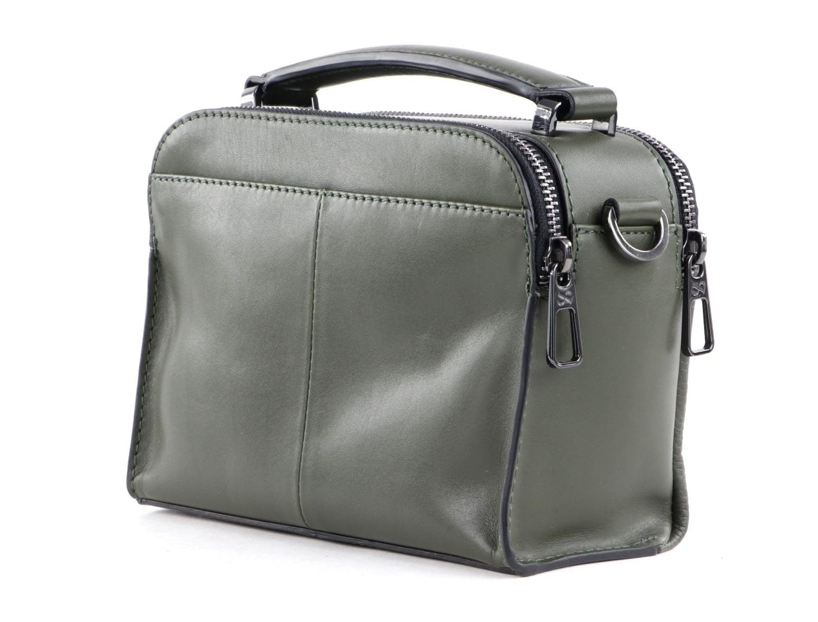 SADDLER Cuero bolso bandolera Neptune Dusty Olive verde