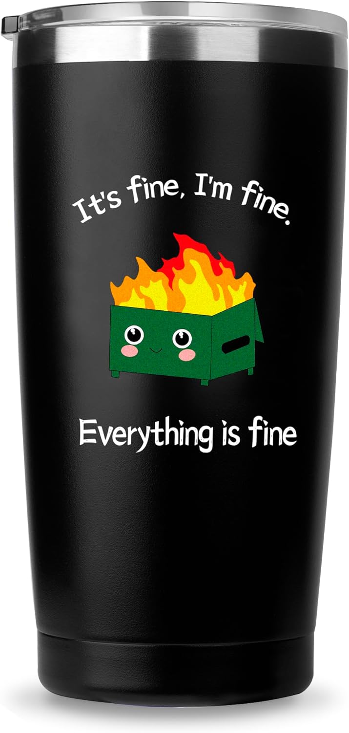 Birthday Gift for Women Men-20 OZ Tumbler-Funny Galentines Valentines Day Gag Office Gifts for Coworkers Friends