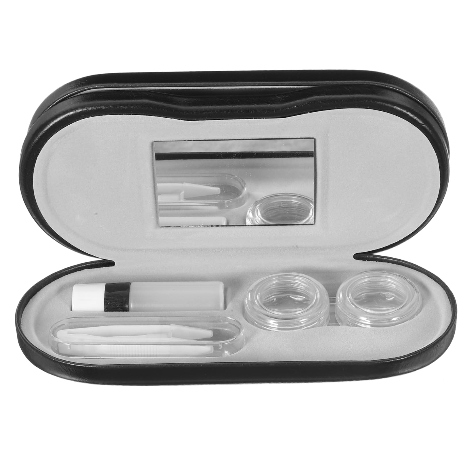 SHERCHPRY 4 Sätze Lagen Brillenbox für Reisen Tragbarer Brillenorganizer Stylische und Elegante Aufbewahrungslösung für Brillen Robustes PU Material für Brillenträger und Sonnenbrillen