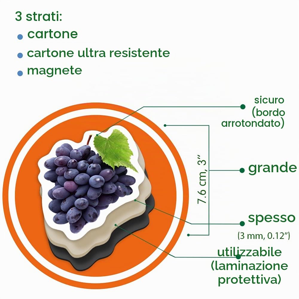 Magneti animali per bambini - 85 zoo, fattoria, frutta, verdura | Animali magnetici realistici per frigorifero e lavagna bianca in grande scatola – Giocattoli Montessori - Regalo per bambini