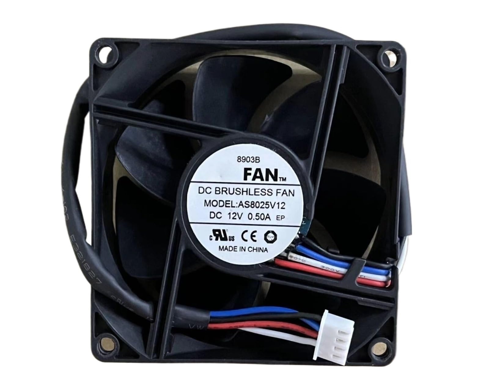 YMUGUEGH AS8025V12 DC12V 0.50A 8025 80 * 25MM Cooling Fan