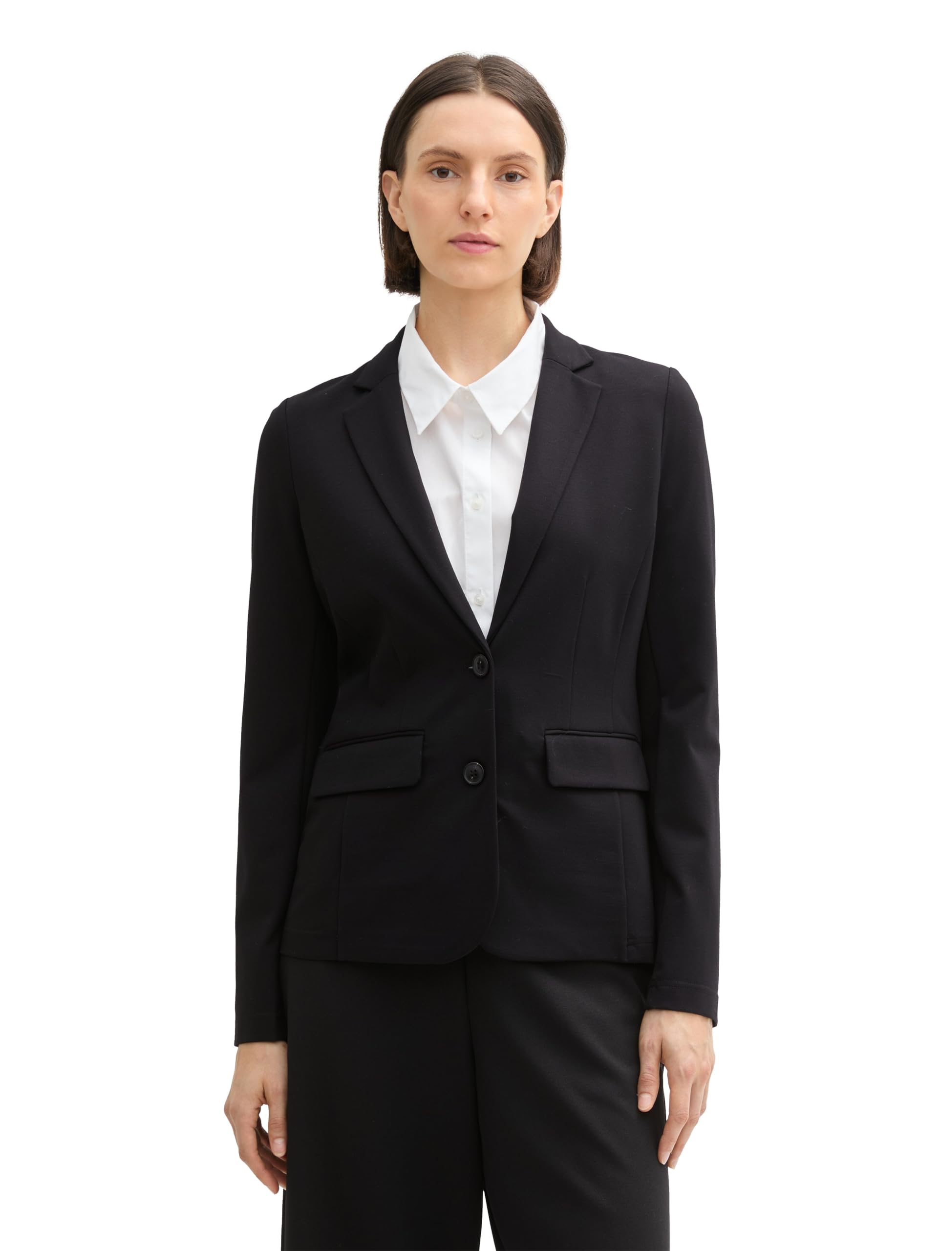 Tom Tailor Damen 1043874 Jersey Blazer mit Stretch-Anteil
