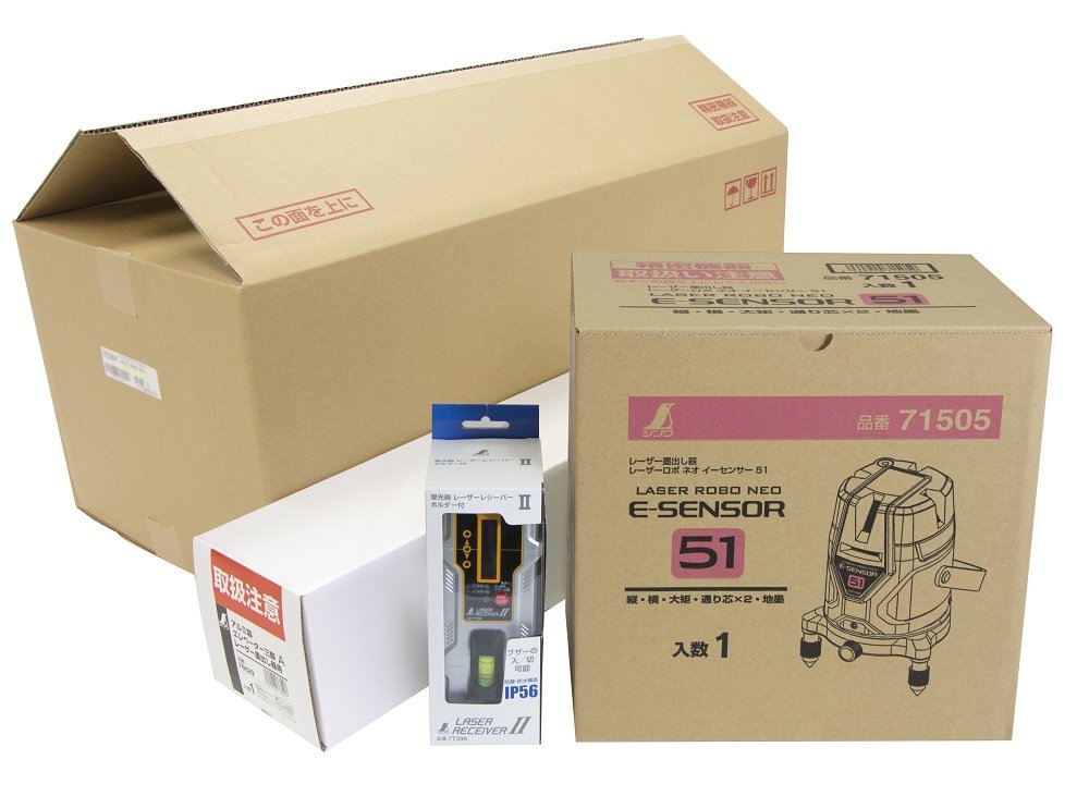 シンワ　レーザーロボ Neo E Sensor 21 71502 未使用 Amazon | シンワ測定(Shinwa Sokutei) レーザー墨出し器