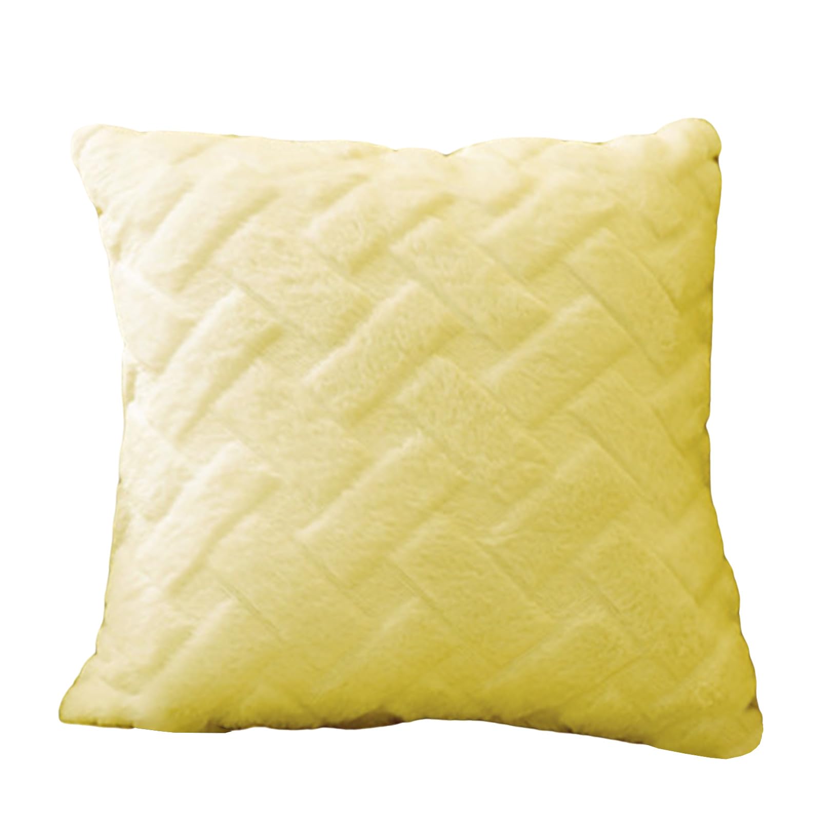HZBB Luxurious Faux Furry Pillowcase Cushion Covers Pillow Sleeve with Striped Designs for Home Decoration 45x45cm Furry Pillowcase